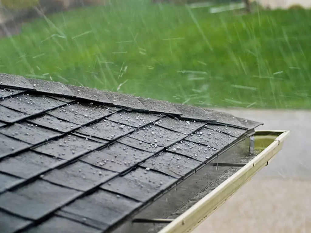 what does hail damage look like on a roof