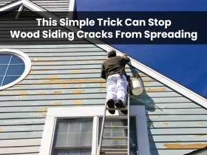 Repairing wood siding cracks