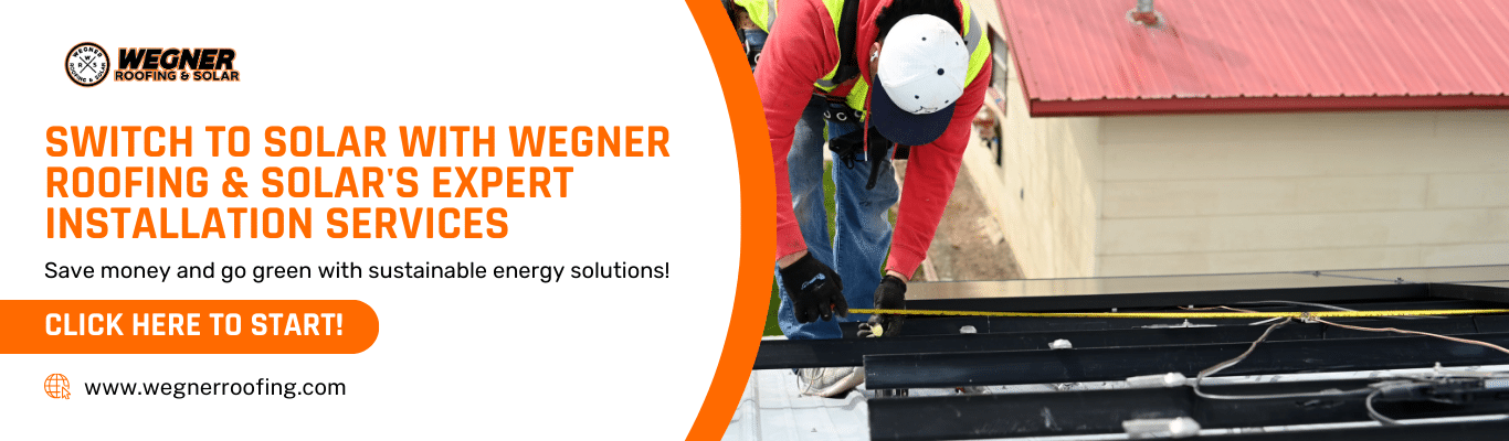 solar panel installation with a professional on the roof of a building in rapid city