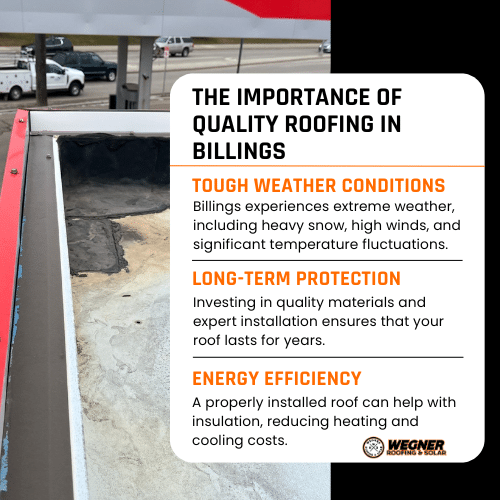 Importance of quality materials from a commercial roofing company near me in Billings, Montana