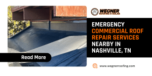 Featured graphic: emergency commercial roof repair—commercial roofers near me in Nashville, TN