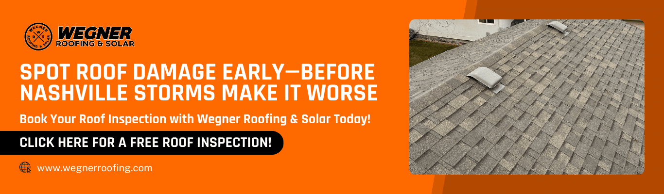 roofing companies near me banner for free roof inspection in Nashville TN—spot roof damage early