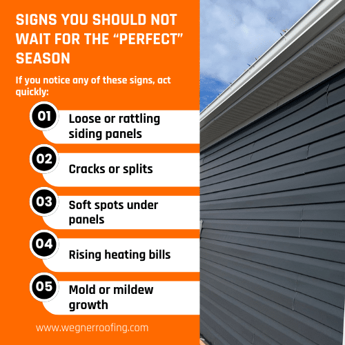 Siding installers near me warning signs of damaged siding in Des Moines Iowa home exterior