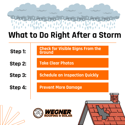 Roof repair Rapid City SD storm safety checklist with four steps homeowners should take after severe weather