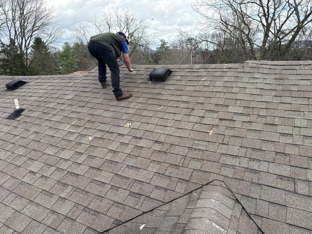 Roof Repair Nashville TN by Wegner Roofing & Solar. This image explains that delayed roof repairs can cause water to migrate hiddenly along rafters from pipe boots and flashings, saturating decking and insulation and creating mold and air quality hazards within wall cavities. These issues can lead to escalating repair costs, impacting a property's overall value.