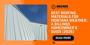 Detail view of durable standing-seam metal roofing, among the best roofing materials for Montana cold climates and snow load