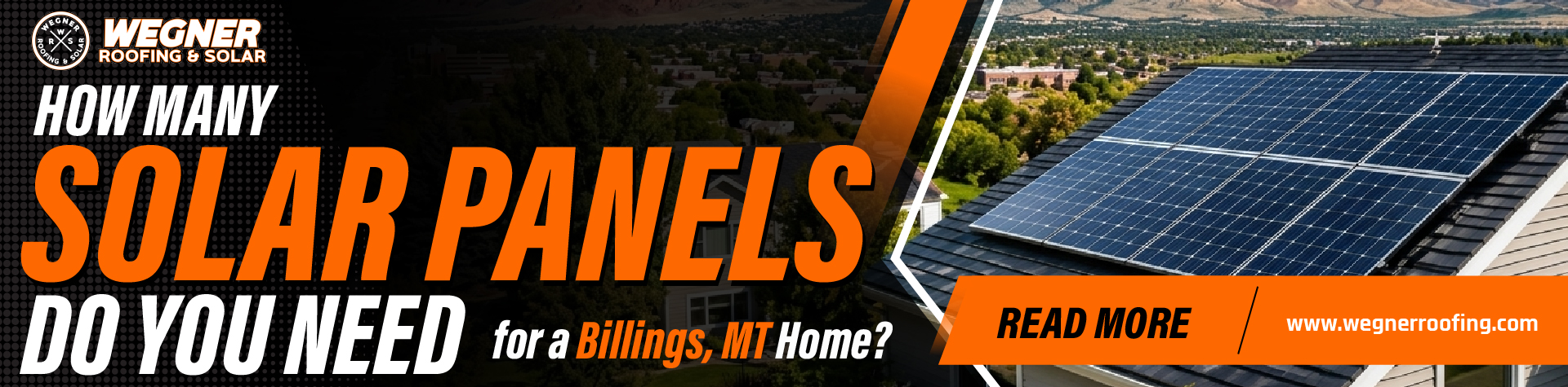 How many solar panels do I need for a Billings MT home with rooftop solar panels and energy guide banner.